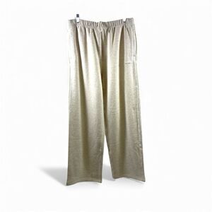 SKIMS NWT Cotton Fleece Straight Leg Pants in Oatmeal Size M